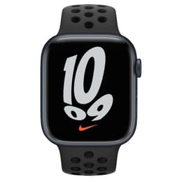 Apple Watch Series 7 (2021) GPS + Cellular 45 mm - Αλουμίνιο Midnight - Nike Sport band Μαύρο