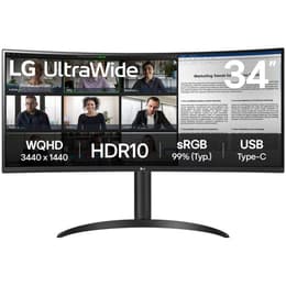 34" LG 34WR55QK-B 3440 x 1440 LED monitor Μαύρο