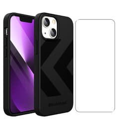 Back Market Προστατευτικό iPhone 13 και προστατευτική οθόνη - Ανακυκλωμένο πλαστικό - Μαύρος (Chevron)
