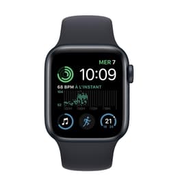 Apple Watch Series SE 2 (2022) GPS 40 mm - Αλουμίνιο Midnight - Sport band Μαύρο