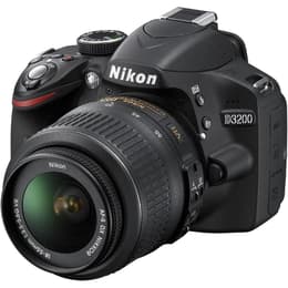 Ανακλαστική κάμερα Nikon D3200 SLR - Μαύρο + Φωτογραφικός φακός Nikon AF-S DX Nikkor 18-55mm f/3.5-5.6G VR