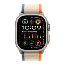 Apple Watch Ultra 2 (2023) GPS + Cellular 49 mm - Τιτάνιο Φυσικό τιτάνιο - Βρόχος μονοπατιών Πορτοκαλί