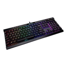 Corsair Πληκτρολόγιο AZERTY Γαλλικό Πληκτρολόγιο με φωτιζόμενα πλήκτρα K70 RGB MK.2 Low Profile