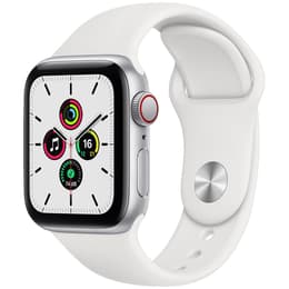 Apple Watch (Series SE) 2022 GPS 44mm - Αλουμίνιο Ασημί - Sport band Άσπρο