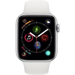 Apple Watch (Series 4) 2018 GPS 44mm - Αλουμίνιο Ασημί - Αθλητισμός Άσπρο