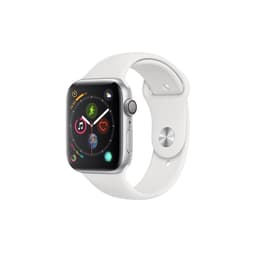 Apple Watch (Series 4) 2018 GPS 44mm - Αλουμίνιο Ασημί - Αθλητισμός Άσπρο
