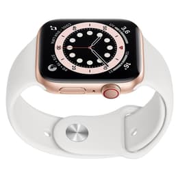 Apple Watch Series 5 (2019) GPS + Cellular 44 mm - Ανοξείδωτο ατσάλι Χρυσό - Sport band Άσπρο