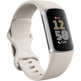 Ρολόγια Fitbit Charge 6 Παρακολούθηση καρδιακού ρυθμού - Ασημί
