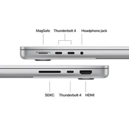 MacBook Pro 14" (2025) - Apple M5 10‑core CPU καιGPU 10-Core - 16GB RAM - SSD 512GB - Πρότυπο - AZERTY - Γαλλικό