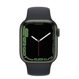 Apple Watch Series 7 (2021) GPS 41 mm - Αλουμίνιο Πράσινο - Sport band Μαύρο