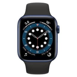 Apple Watch Series 6 (2020) GPS 44 mm - Αλουμίνιο Μπλε - Sport band Μαύρο