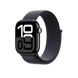 Apple Watch Series 10 (2024) GPS + Cellular 46 mm - Αλουμίνιο Jet Black - Sport loop Μπλε