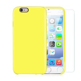 Προστατευτικό iPhone 6 Plus/6S Plus 2 οθόνης - Σιλικόνη - Κίτρινο