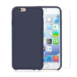 Προστατευτικό iPhone 6 Plus/6S Plus 2 οθόνης - Σιλικόνη - Μπλε
