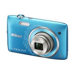 Συμπαγής Coolpix S3500 - Μπλε + Nikon Nikkor Wide Optical Zoom ED VR 26-182 mm f/3.4-6.4 f/3.4-6.4