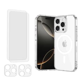 Προστατευτικό iPhone 16 Pro Max 2 οθόνης - TPU - Διαφανές
