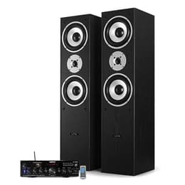 Ltc Audio Pack Enceintes LTC L766-BK Noir Acoustiques Hifi/Home-Cinéma 1000W + Ampli stéréo 2x50W Ecran LCD - USB MP3 SD Bluetooth - FM Ηχεία -