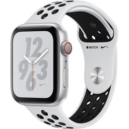 Apple Watch (Series 4) 2018 GPS 44mm - Αλουμίνιο Ασημί - Nike Sport band Ασημί
