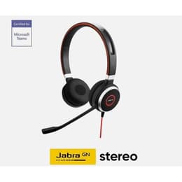 Jabra Evolve 40 MS Stereo Μειωτής θορύβου με καλώδιο Ακουστικά Μικρόφωνο - Μαύρο