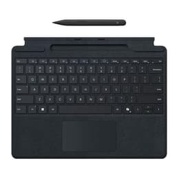 Microsoft Πληκτρολόγιο QWERTY Ασύρματο Πληκτρολόγιο με φωτιζόμενα πλήκτρα Surface Pro X / 8 / 9 Signature Keyboard, with Copilot Button + Slim Pen