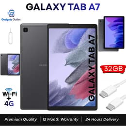 Galaxy Tab A7 32GB - Σκούρο Γκρι - WiFi + 4G