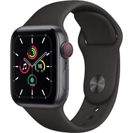 Apple Watch (Series SE) 2020 GPS + Cellular 40mm - Αλουμίνιο Γκρι - Sport band Μαύρο