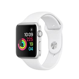 Apple Watch (Series 2) 2016 GPS 42mm - Ανοξείδωτο ατσάλι Ασημί - Sport loop Άσπρο