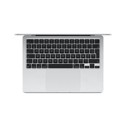 MacBook Air 15" (2024) - Apple M3 8‑core CPU καιGPU 10-Core - 8GB RAM - SSD 256GB - Πρότυπο - AZERTY - Γαλλικό