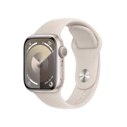 Apple Watch Series 9 (2023) GPS 41 mm - Αλουμίνιο Ασημί - Sport band Starlight