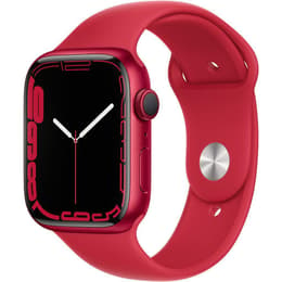 Apple Watch (Series 7) 2021 GPS 45mm - Αλουμίνιο Κόκκινο - Sport band Κόκκινο