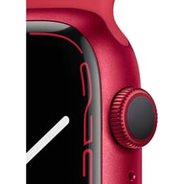 Apple Watch (Series 7) 2021 GPS 45mm - Αλουμίνιο Κόκκινο - Sport band Κόκκινο