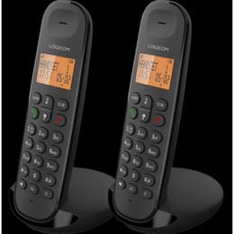 Pack de 2 DECT Sans fil Iloa 250 Duo Mains libres Noir Logicom Σταθερό τηλέφωνο