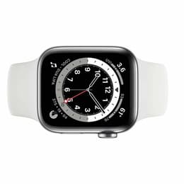 Apple Watch Series 6 (2020) GPS + Cellular 40 mm - Ανοξείδωτο ατσάλι Ασημί - Sport band Άσπρο