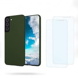 Προστατευτικό Galaxy S22 5G 2 οθόνης - Σιλικόνη - Πράσινο