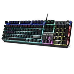 Spirit Of Gamer Πληκτρολόγιο AZERTY Γαλλικό Πληκτρολόγιο με φωτιζόμενα πλήκτρα XPERT K400