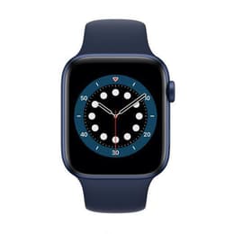 Apple Watch (Series 6) 2020 GPS 44mm - Αλουμίνιο Μπλε - Sport band Σκούρο μπλε