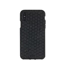 Προστατευτικό iPhone X - Φυσικό υλικό - Μαύρο