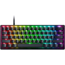 Razer Πληκτρολόγιο AZERTY Γαλλικό Πληκτρολόγιο με φωτιζόμενα πλήκτρα Huntsman V3 Pro Mini