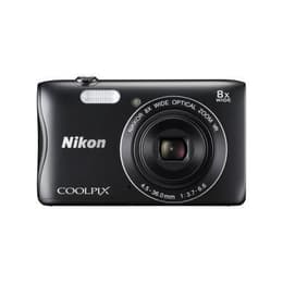 Συμπαγής Coolpix S3700 - Μαύρο + Nikon Nikkor 8x Wide Optical Zoom 25-200mm f/3.7-6.6VR f/3.7-6.6