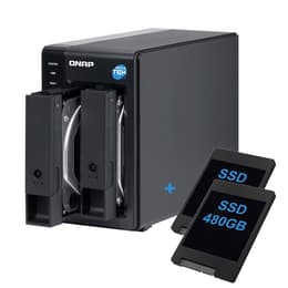 Qnap TR-002 DAS Storage 2-Bay - 960GB - 0 GB RAM Microprocessor with hardware RAID