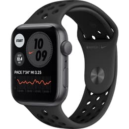 Apple Watch (Series 4) 2018 GPS 44mm - Αλουμίνιο Space Gray - Αθλητισμος Εμφανισεις Nike Ανθρακίτης/Μαύρο