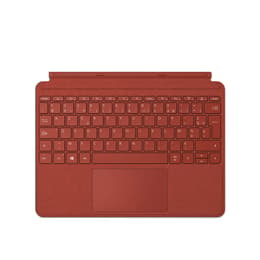 Πληκτρολόγιο AZERTY Γαλλικό Ασύρματο MICROSOFT Clavier Type Cover Surface Rouge Coquelicot pour Surface Go 3 - AZERTY