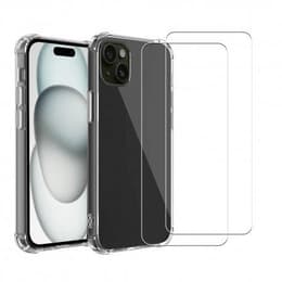Προστατευτικό iPhone 15 Plus 2 οθόνης - TPU - Διαφανές