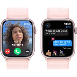 Apple Watch Series 9 (2023) GPS 41 mm - Αλουμίνιο Ροζ - Sport loop Ροζ