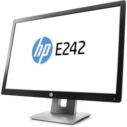24" HP E242 1920 x 1200 LED monitor Μαύρο