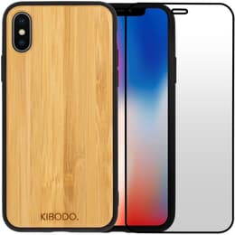 Προστατευτικό iPhone X/XS και προστατευτική οθόνη - Ξύλο - Ξύλο