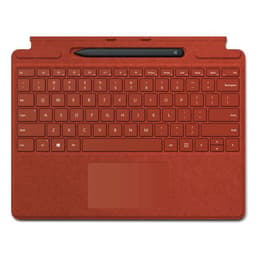 Microsoft Πληκτρολόγιο AZERTY Γαλλικό Ασύρματο Πληκτρολόγιο με φωτιζόμενα πλήκτρα Surface Pro X / 8 / 9 Signature Keyboard + Slim Pen