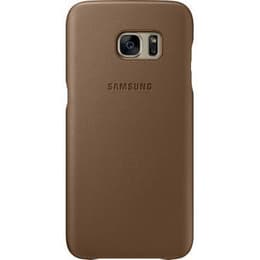 Προστατευτικό Galaxy S7 edge - Δέρμα - Καφέ