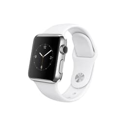 Apple Watch (Series 1) 2016 GPS 38mm - Ανοξείδωτο ατσάλι Ασημί - Αθλητισμός Άσπρο
