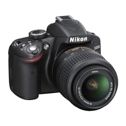 Reflex D3200 - Μαύρο + Nikon AF-P Nikkor DX 18-55mm f/3.5-5.6G VR + AF-S DX Nikkor 55-200mm f/4-5.6G ED VR II f/3.5-5.6 + f/4-5.6